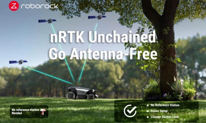 Roborock tuo nRTK-teknologian robottiruohonleikkureihinsa